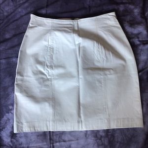 Vintage 90’s white leather mini skirt